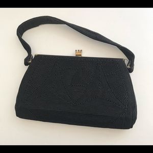Vintage corded evening bag